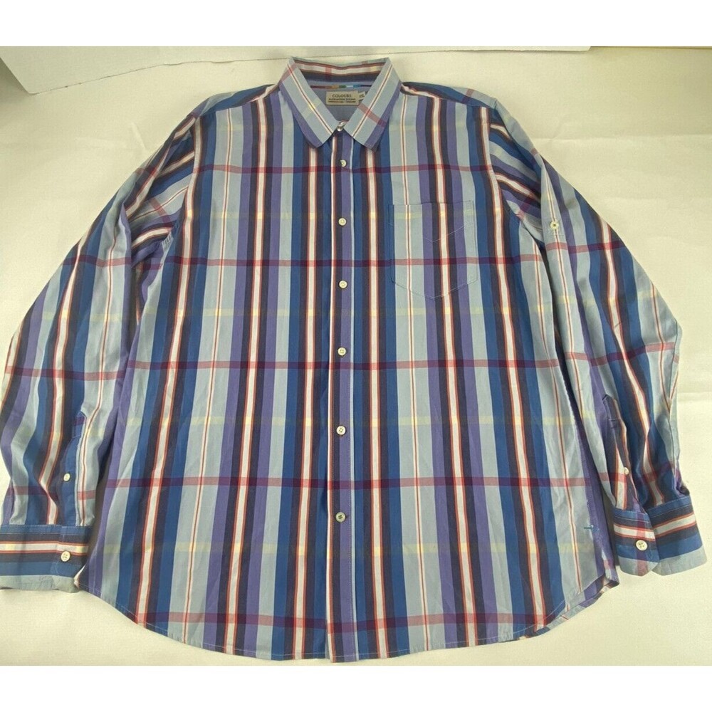 Alexander Julian Colours 2X Plaid Button up casual shirt classic long sleeve